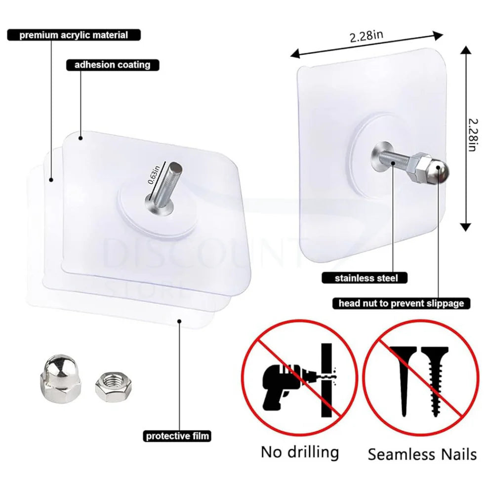 Punch-free Non-marking Screw Stickers